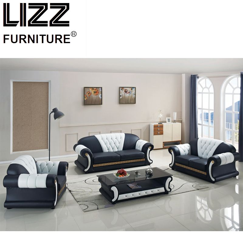 New Design Modern Living Room Leather Sofa Set