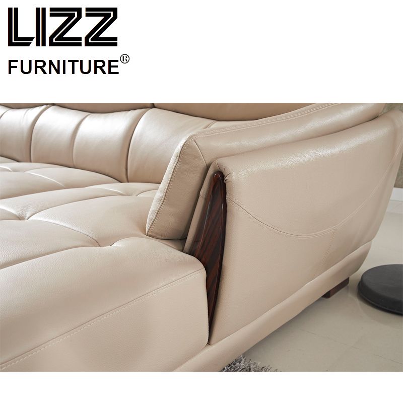 Living Room Furniture Modern Italian Leather Sofa