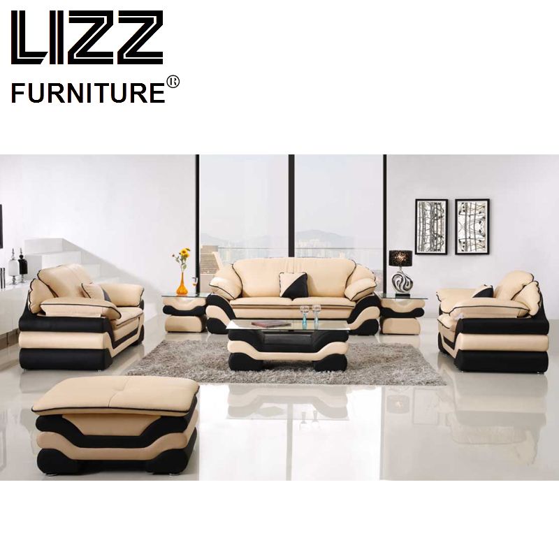 Modern Living Room Italy Leather Miami Sofa