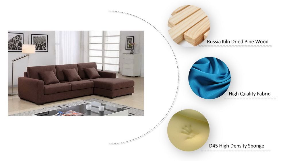 Denmark Golden Quality Fabric Corner Sofa Furniture