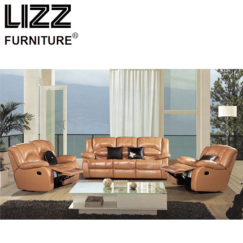 Home Furniture Electric Genuine Leather Functional Sofa