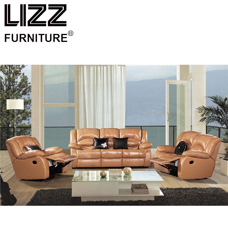 Home Furniture Electric Genuine Leather Functional Sofa
