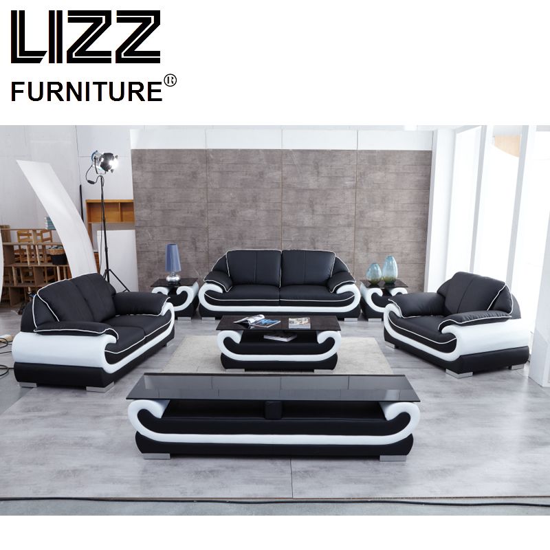 Miami Furniture Leisure Leather Sofa Sets