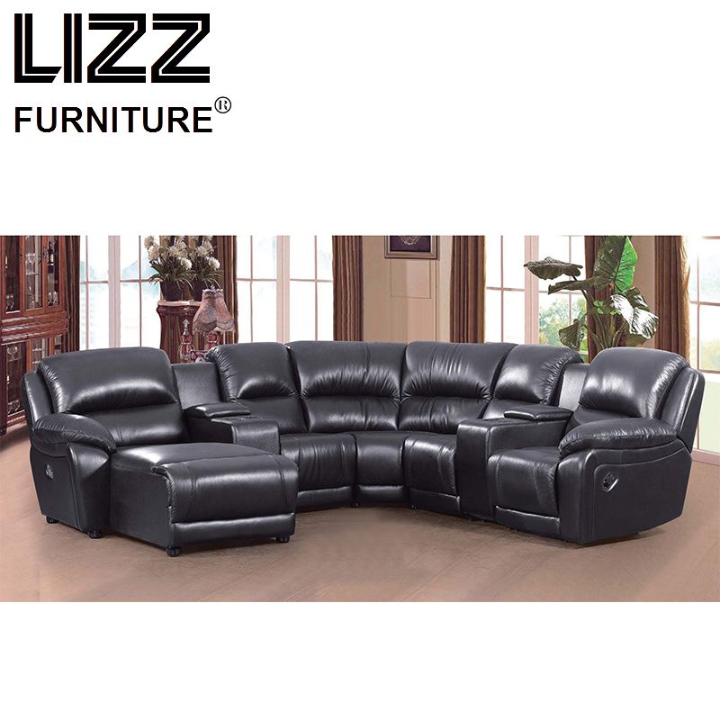 Home Theater Furniture Electric Genuine Leather Sofa