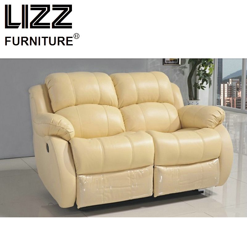 Genuine Leather Modern Electric Sofa Set with Wooden Frame