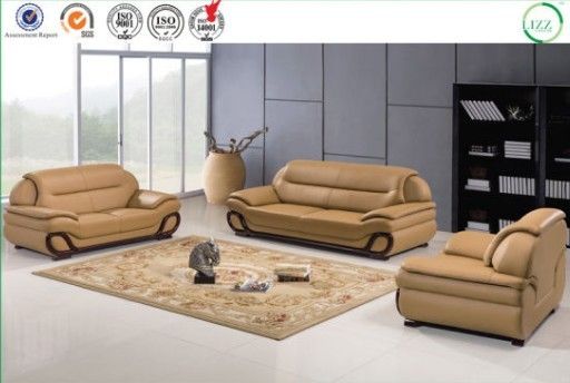 Popular Chinese Style Top Grain Leather Sofa Set