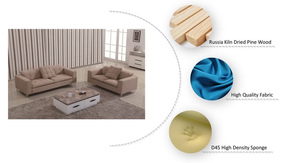 Modern Leisure Fabric Living Room Furniture Nordic Sofa
