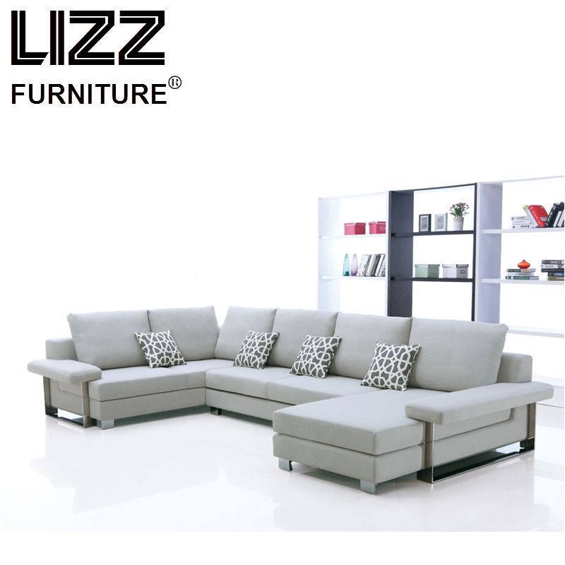 Germany Design U Shape Sectional Fabric Sofa