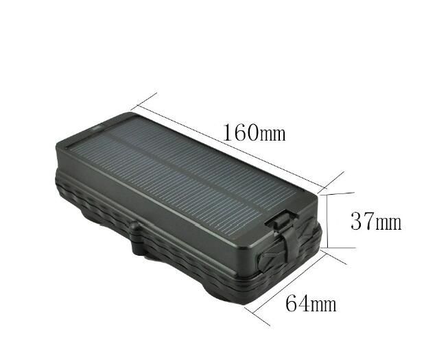 Solar Powered Car Gps Tracker 20000mah Long Battery Life 3g Wcdm Gps Tracker For Car Tuck Water Proof