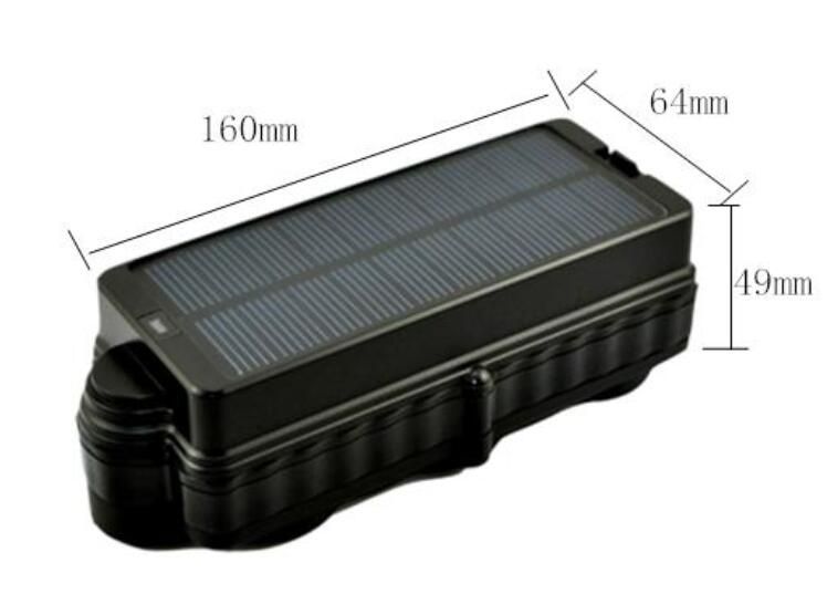 Solar Powered Car Gps Tracker 20000mah Long Battery Life 3g Wcdm Gps Tracker For Car Tuck Water Proof