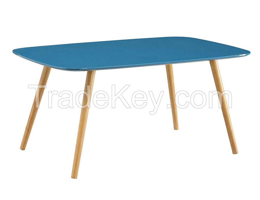 Coffee Table White/blue piano finish table top