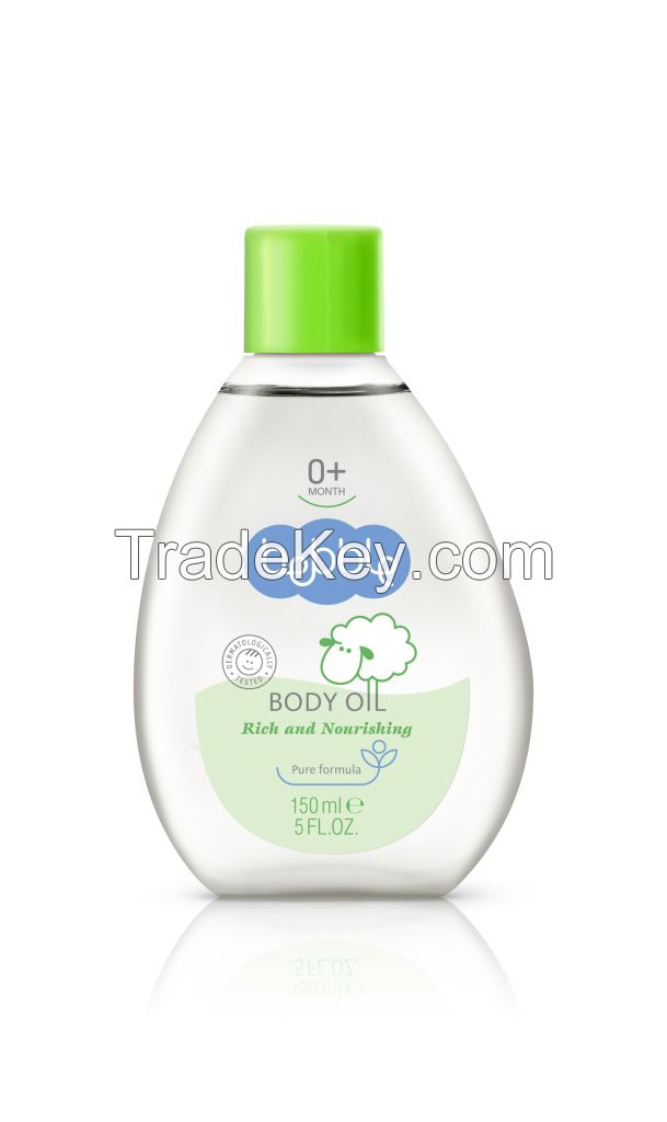 Bebble Baby Body Oil, Made in the EU 