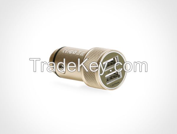 High Speed USB Car Charger With Metal Body