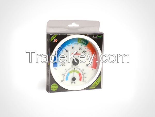 Big Dial Wall Mounted Thermometer & Hygrometer