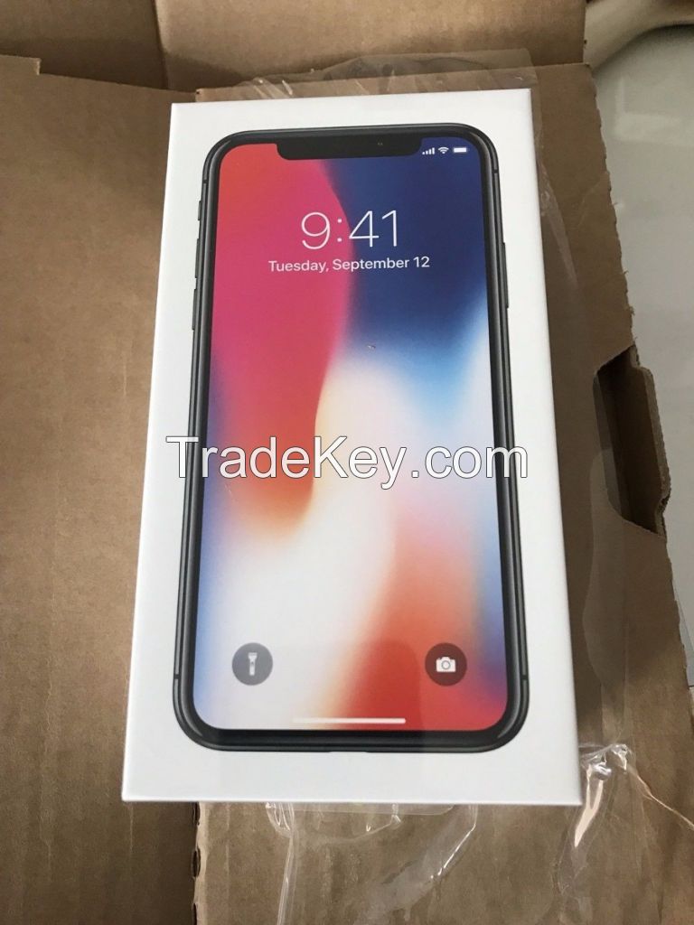 Unlocked USED IPHONE X 64GB Silver Factory Sealed Phone