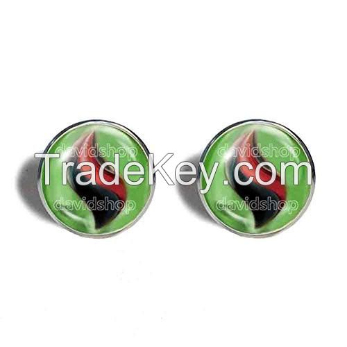 Pokemon Tyranitarite Mega Stone Cufflinks Cuff Links Fashion Jewelry Tyranitar Cosplay Charm