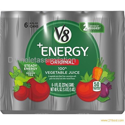 V8 +Energy, 100% Vegetable Juice