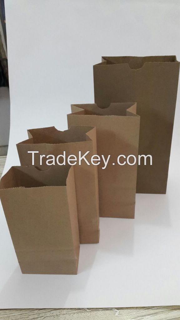 Eco-friendly, Recycled Brown Kraft paper Carry Bags