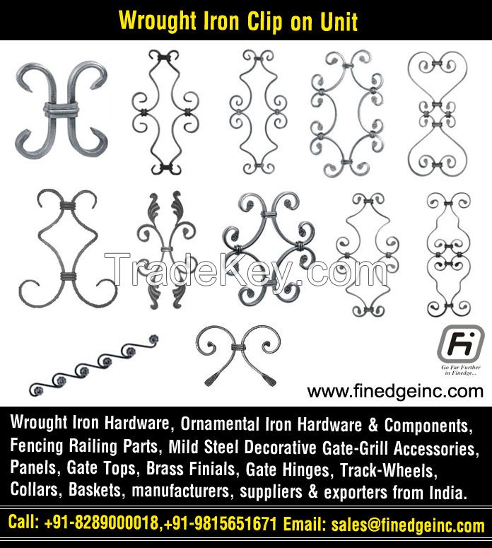 wrought iron parts manufacturers exporters suppliers India