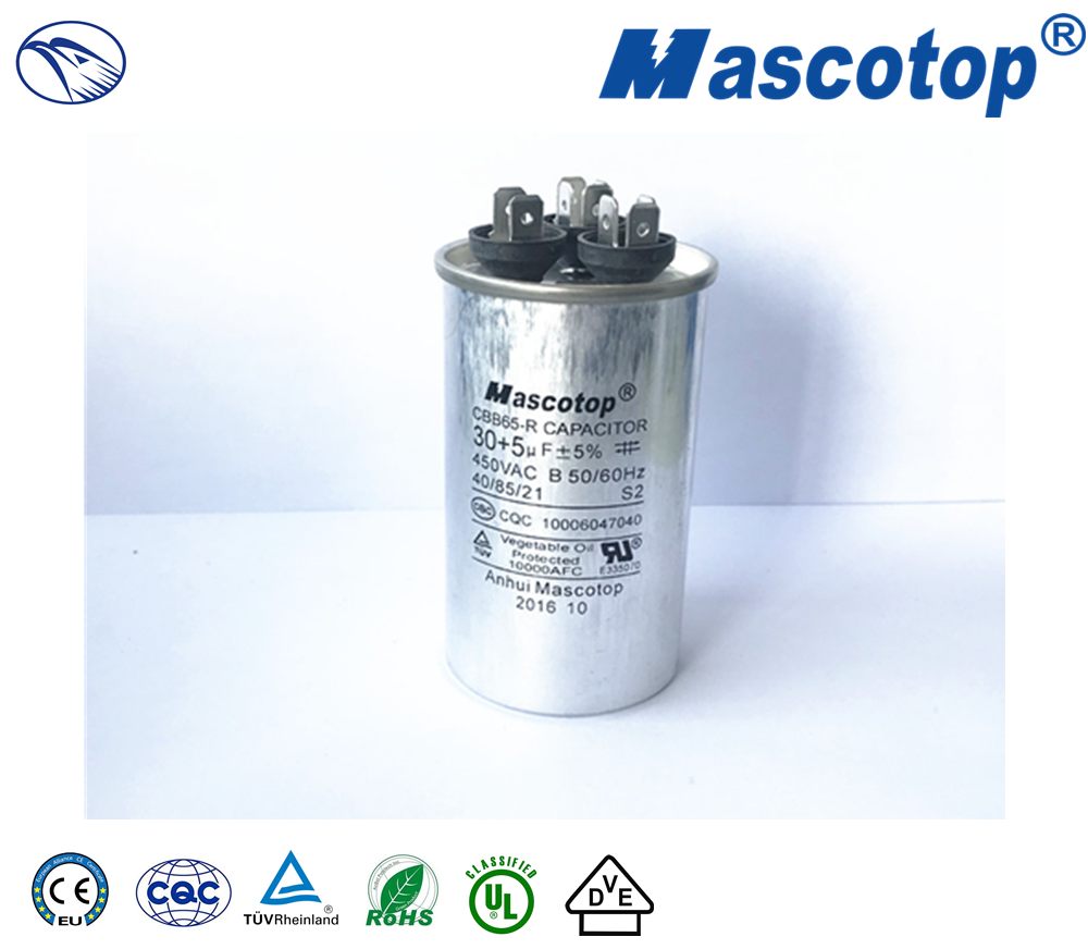 CBB65-R AC motor capacitor (Dual type )