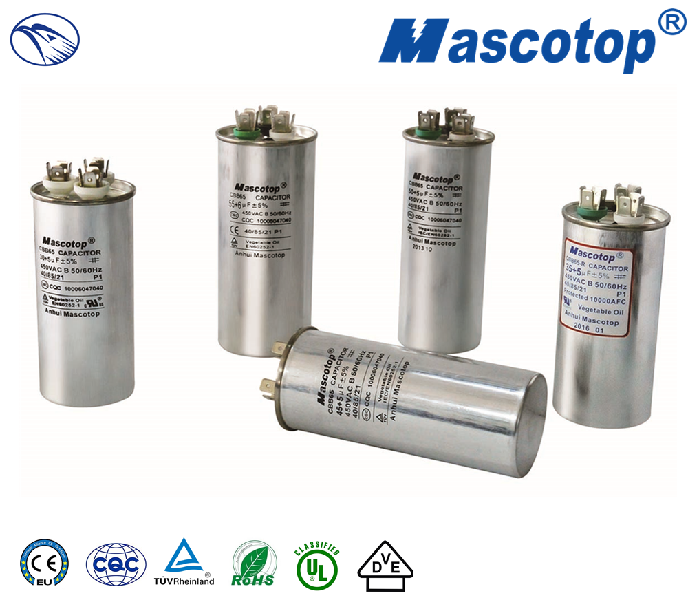 CBB65-R AC motor capacitor (Dual type )