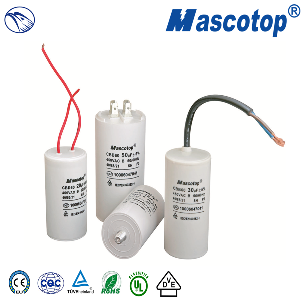 CBB60 AC motor capacitor 