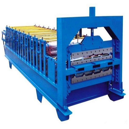 economical corrugated double function metal roofing sheet cold roll forming machcine price