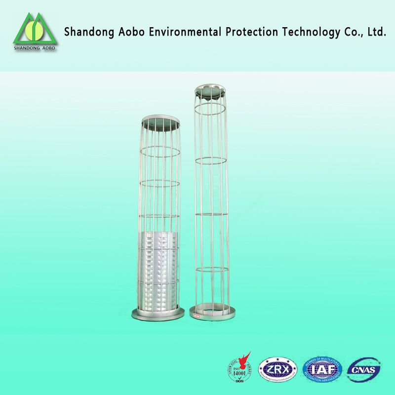 Dust filter bag cage