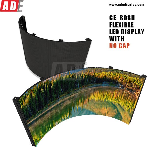 china supplier flexible led display FOR advertising concave convex cylinder led display ct@adedisplay.com