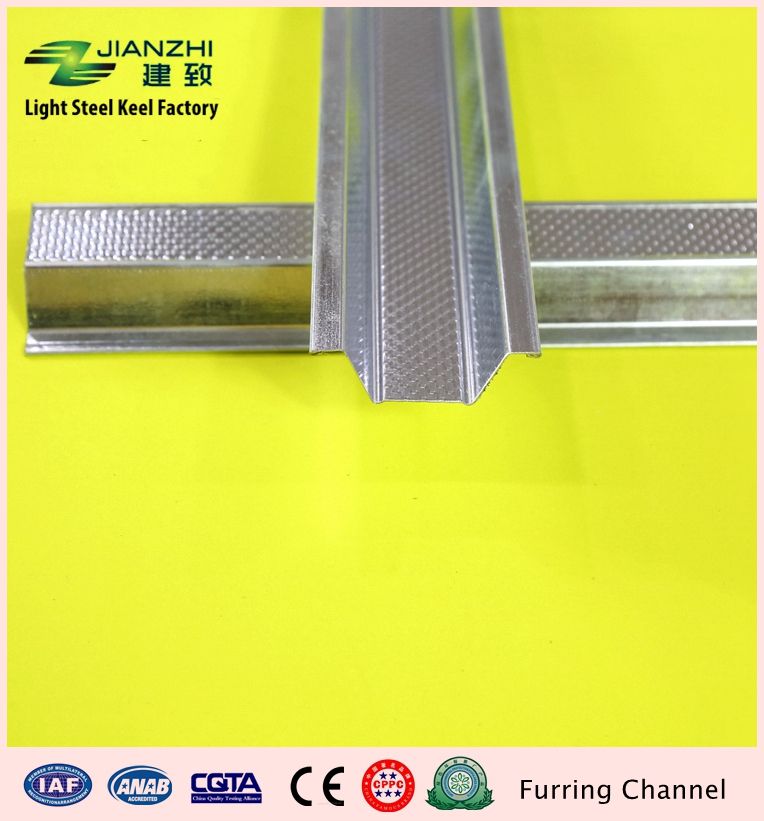 Best price 60g-120g zinc/m2 galvanized steel ceiling furring channel for Africa