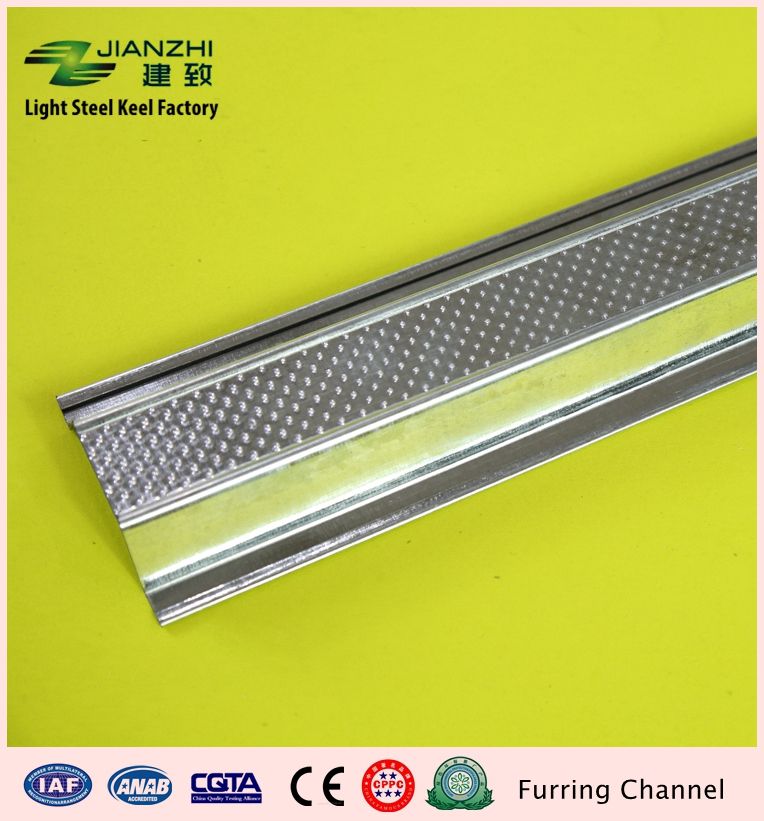 Best price 60g-120g zinc/m2 galvanized steel ceiling furring channel for Africa