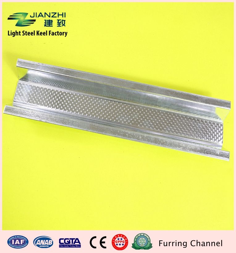 China leading factory oem 30*22*0.4mm galvanized light steel keel furring channel