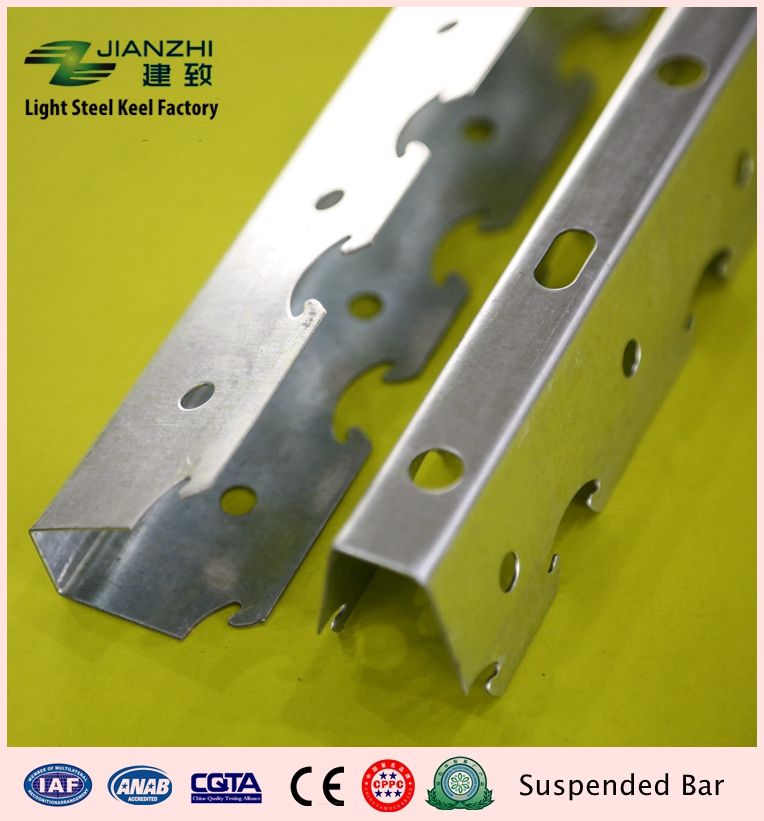 Online selling 50*38mm rust proof suspended bar ceiling main runner with 0.7-1.0mm thickness