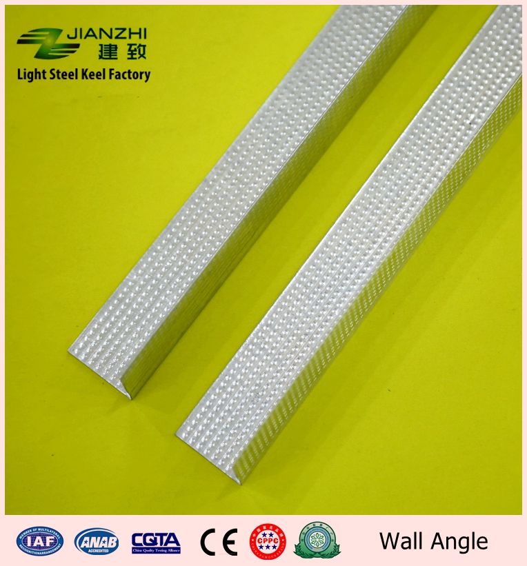 Factory price 60-120g/m2 zinc coating steel keel L type ceiling wall angle 