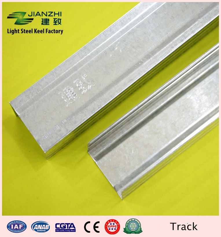 Factory price 50*40mm galvanized steel drywall c track with 0.5-0.8 thickness