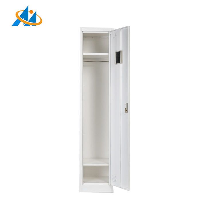 Knock down metal storage single door locker modern bedroom wardrobes