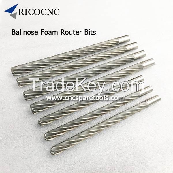 Ballnose Foam Router Bits Long Foam Mill Bits For Eps Poly Foam Cutting