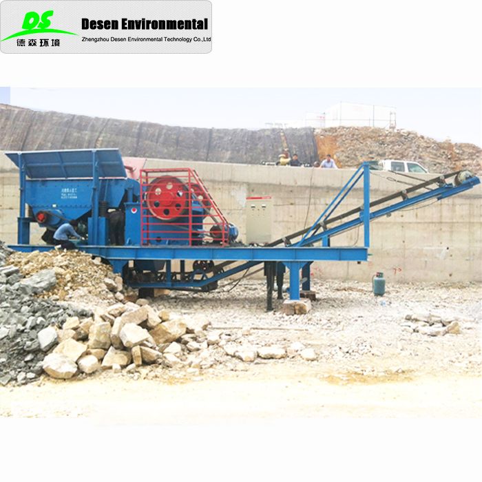 Mobile crusher Mobile crushing plant for stone production line