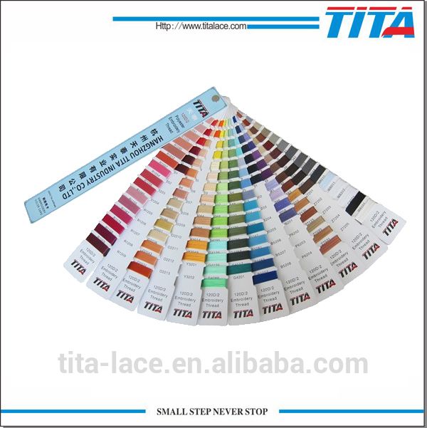 High Strength 120d/2 Polyester Embroidery Thread With Trilobal Bright