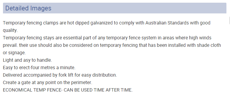 Australia Temporary Fence