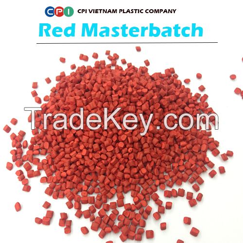 RED MASTERBATCH FOR FILM BLOWING, INJECTION MOLDING