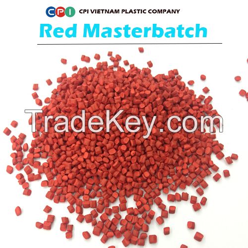 RED MASTERBATCH FOR MAKING PLASTIC HOUSEHOLD PRODUCTS
