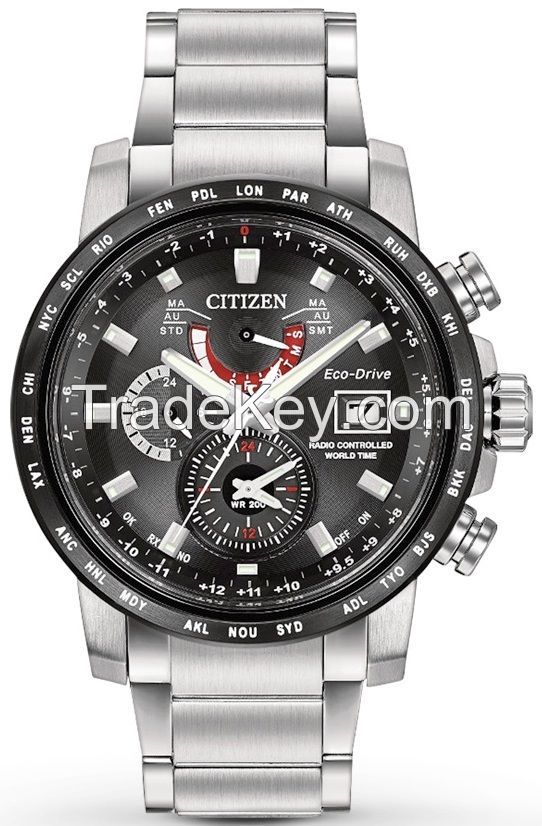 Citizen Eco-Drive World Time A-T Mens Watch AT9071-58E