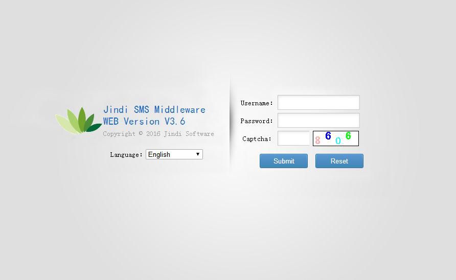 JINDI SMS MIDDLEWARE WEB VERSION