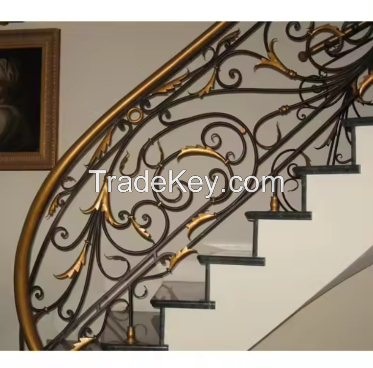 Wrought iron Stair handrail