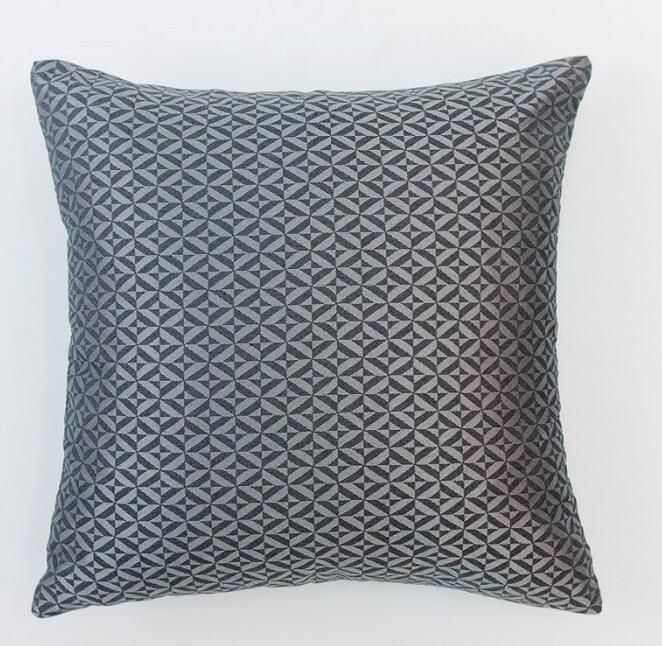 Durable Polyester fabric Nylon yarn square shape Geometric Patterns pillow covers