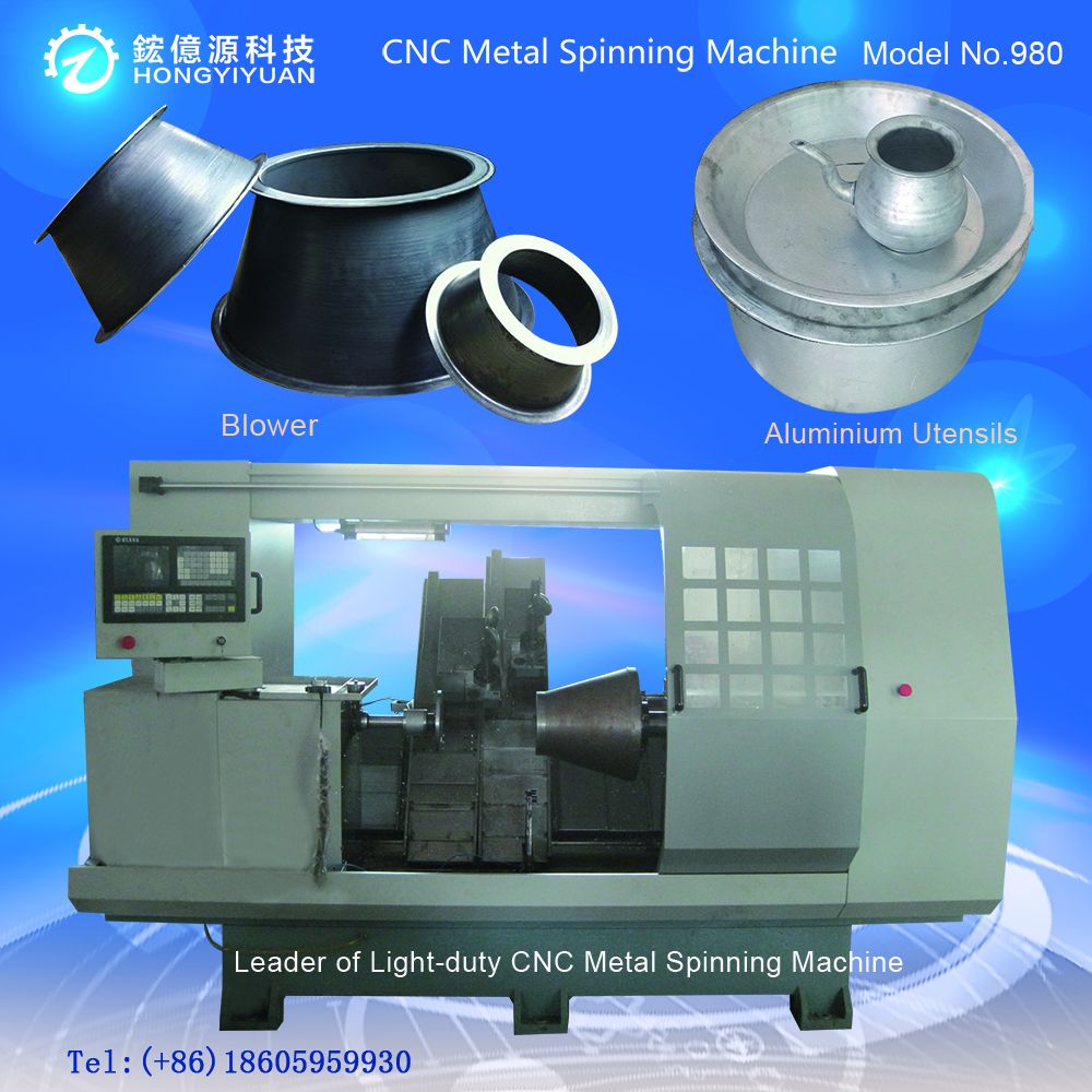 Making Aluminium Pot Used Spinning Machining CNC Machine(Light-duty 980B-5)
