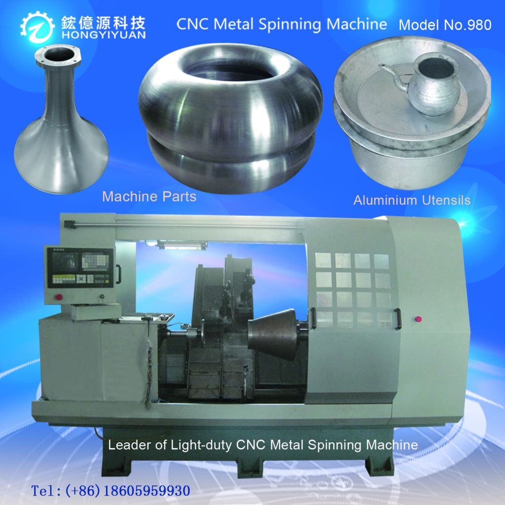 Manufacture Aluminium Pot Used Mini CNC Metal Spinning Lathe(Light-duty 980B-6)