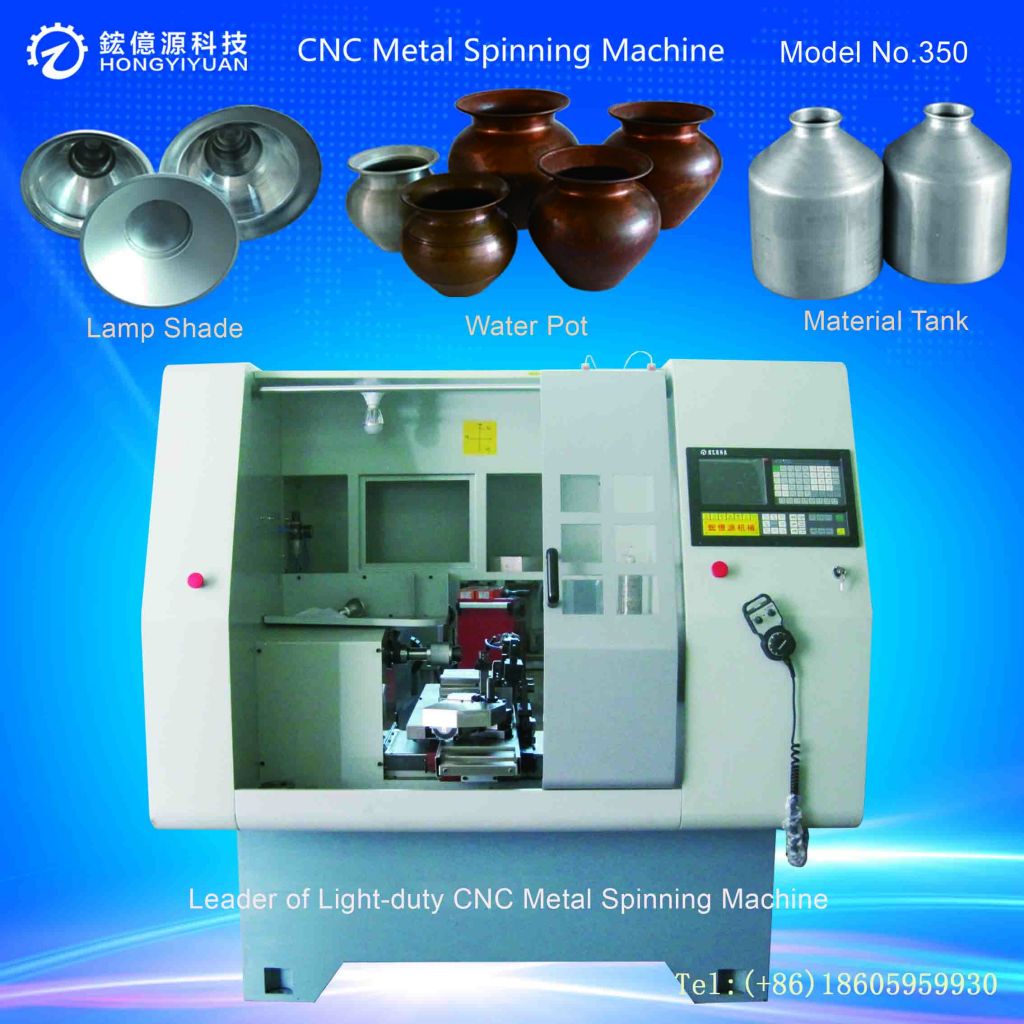 Customized High-Precision Automatic CNC Metal Spinning Lathe Machine(Light-duty 350A-2)