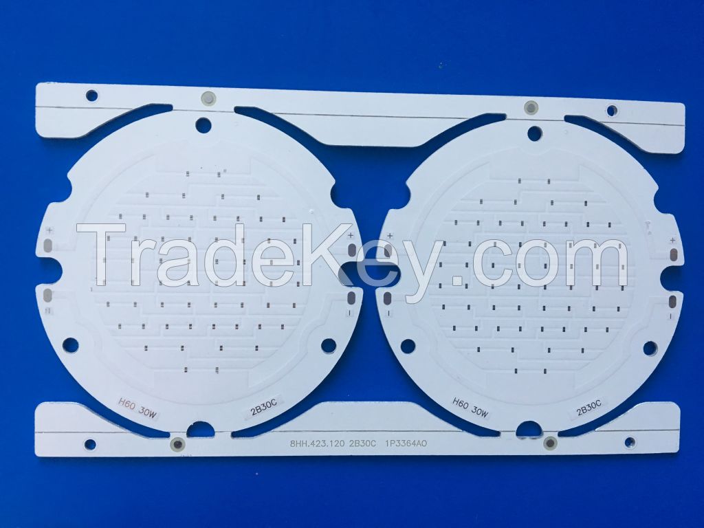 1.0mm Aluminum LED PCB, copper baseboard, thickness 1.3mm printed circuit board